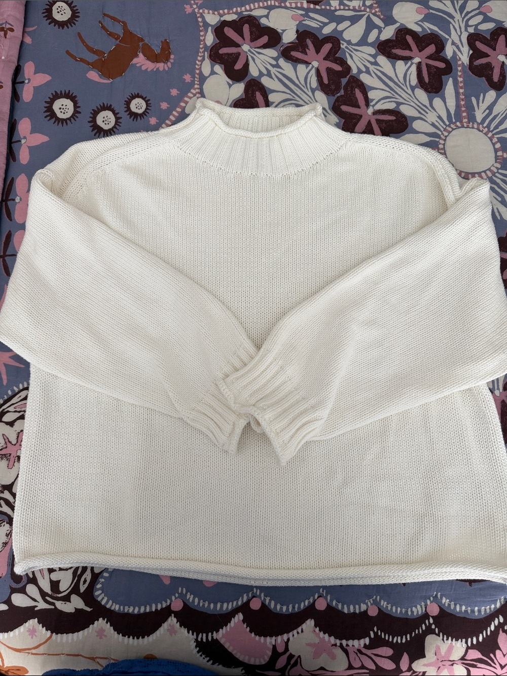 J.Crew 2025 Rollneck Sweater in Cream